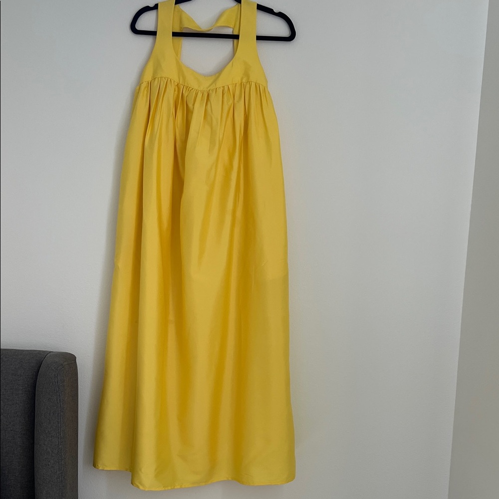 Yellow Anthropologie dress